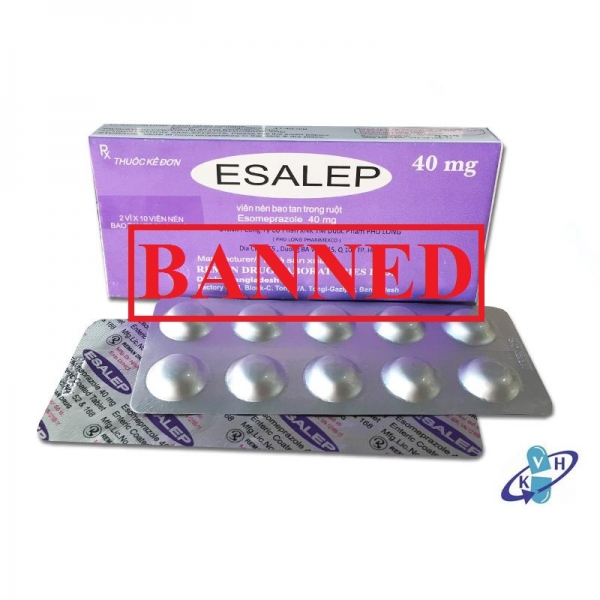 Rút số đăng ký và đình chỉ lưu hành toàn quốc đối với thuốc viên Esalep