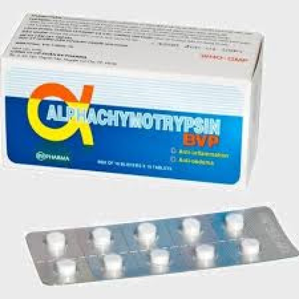 Đình chỉ lưu hành lô thuốc Alphachymotrypsin BVP