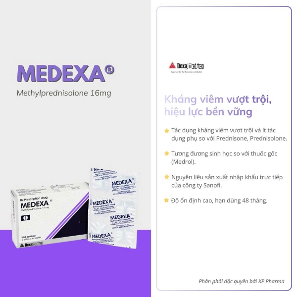 MEDEXA (Methylprednisolone 16mg)